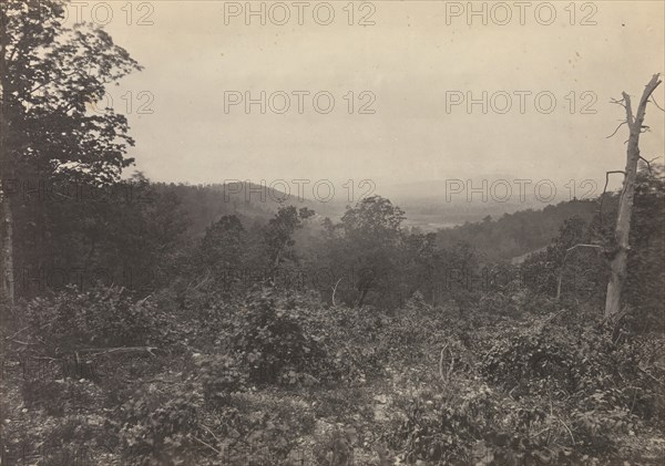 Mission Ridge Scene of Sherman's Attack, 1860s.