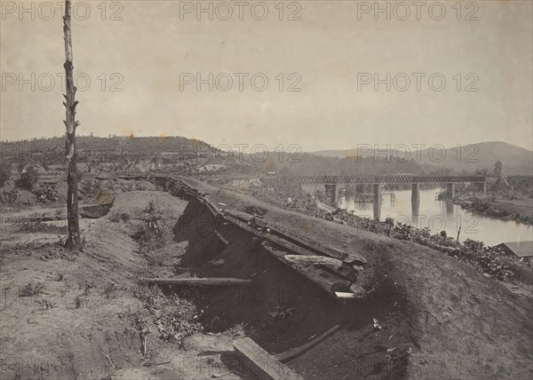 Defences of the Etawah Bridge, 1860s.