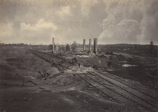 Destruction of Hood's Ordinance Train, 1860s.