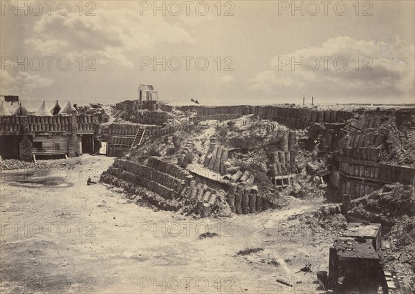 Interior View of Fort Sumpter, 1860s.