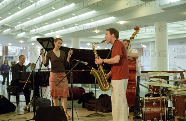 Stacey Kent, Royal Festival Hall Foyer, London, 3 June 2005. Creator: Brian O'Connor.