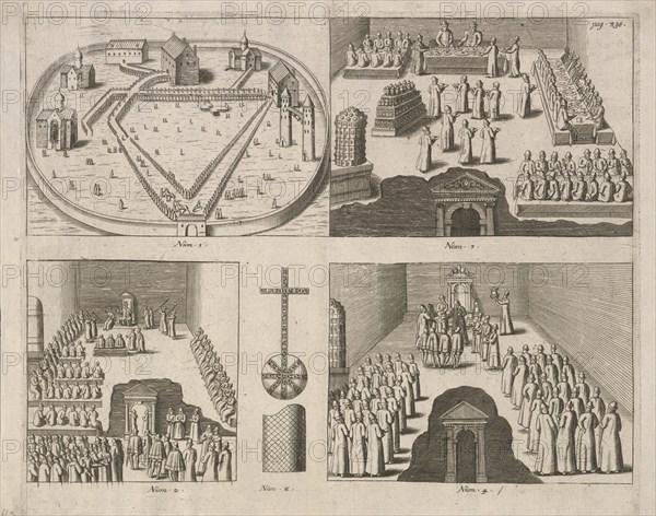 Audience at the Russian Czar, Moscow. Published by Jacob Ulfeldt, 1578. Creator: Anonymous.