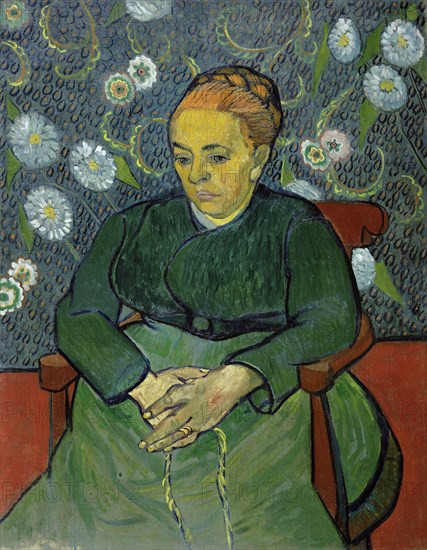Augustine Roulin (La berceuse), 1889. Creator: Gogh, Vincent, van (1853-1890).
