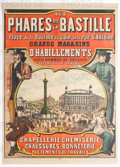 Aux Phares de la Bastille, 1890s. Creator: Anonymous.