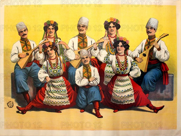 Balalaika Band, 1900s. Creator: Anonymous.