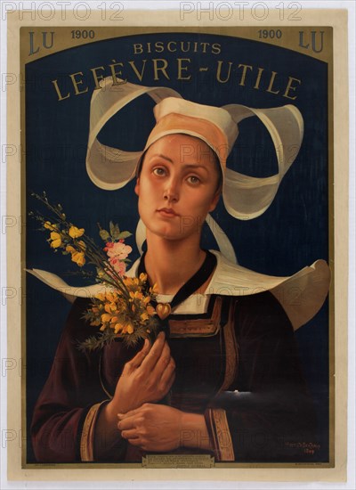 Biscuits Lefevre-Utile, 1900. Creator: Berteaux, Hippolyte (1843-1926).