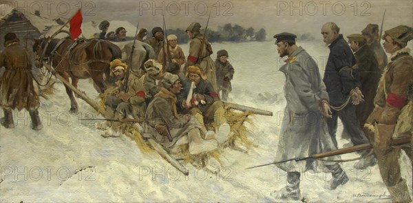 Capture the White Guard Spies, 1919. Creator: Vladimirov, Ivan Alexeyevich (1869-1947).