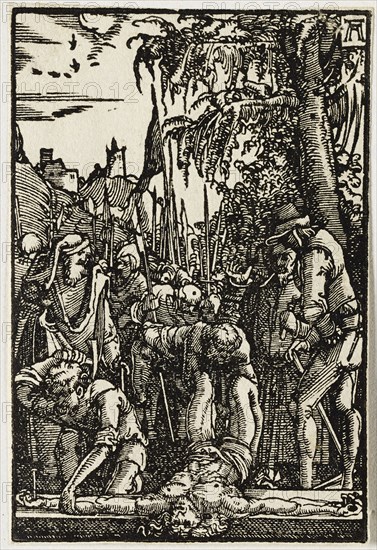 Christ Nailed to the Cross, c. 1513. Creator: Altdorfer, Albrecht (c. 1480-1538).
