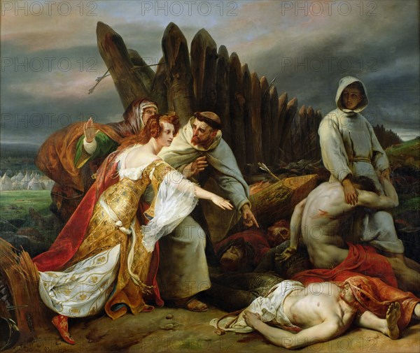 Edith Finding the Body of Harold, 1828. Creator: Vernet, Horace (1789-1863).