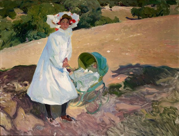 Elenita in El Pardo, 1907. Creator: Sorolla y Bastida, Joaquín (1863-1923).