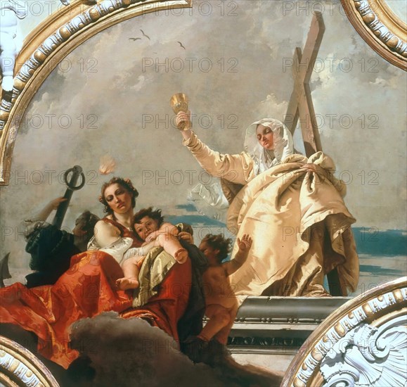 Faith, Hope and Charity, 1744. Creator: Tiepolo, Giambattista (1696-1770).