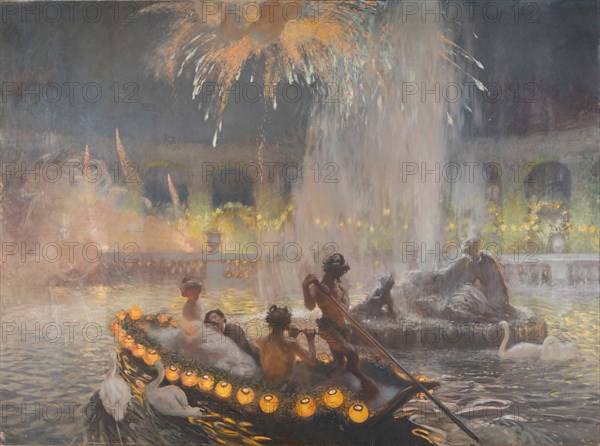 Fête de nuit à Versailles, 1906. Creator: La Touche, Gaston, de (1854-1913).