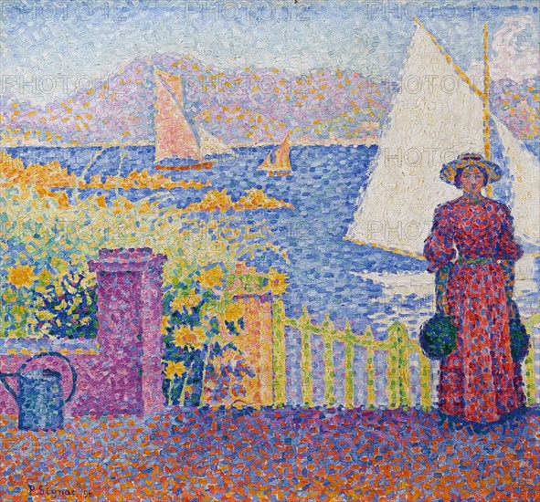 Gate (Saint-Tropez). Creator: Signac, Paul (1863-1935).