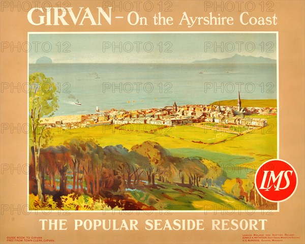 Girvan - On the Ayrshire Coast. The Popular Seaside Resort, 1920s. Creator: Sloane, James Fullarton (1866-1947).