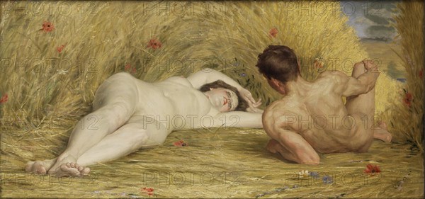 Idylle d'été (Summer idyll), 1918. Creator: Levêque, Auguste (1866-1921).