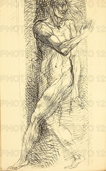 Illustration for "Les Fleurs du Mal (The Flowers of Evil)" by Charles Baudelaire, 1887-1888. Creator: Rodin, Auguste (1840-1917).