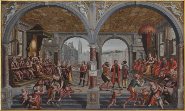 Iustitia und Iniustitia (Justice and Injustice), 1594-1595. Creator: Vredeman de Vries, Hans (Jan) (1526-1606).