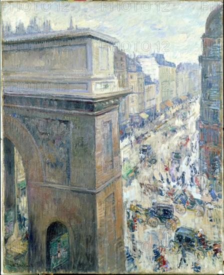 La porte Saint-Martin, c. 1902. Creator: Tarkhov, Nikolai Alexandrovich (1871-1930).