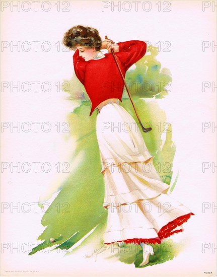 Lady Golfer, 1908. Creator: Stumm, Maud (1866-1935).