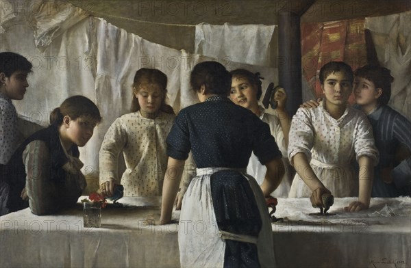 Laundresses, 1882. Creator: Petiet, Marie (1854-1893).