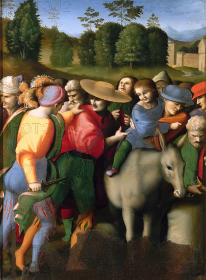 Legend of Joseph: The Finding of the Cap, 1515-1516. Creator: Bacchiacca, Francesco (1494-1557).