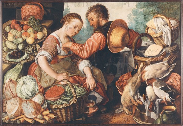 Market scene, 1567. Creator: Beuckelaer, Joachim (ca. 1533-1574).