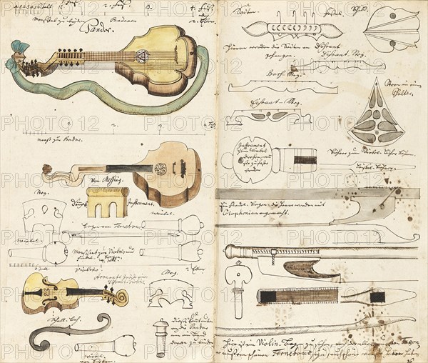 Music manuscript "From Miners Music", ca 1760. Creator: Anonymous.