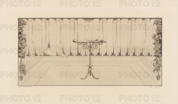 Opus VI, from Paraphrase on the Finding of a Glove, 1881. Creator: Klinger, Max (1857-1920).