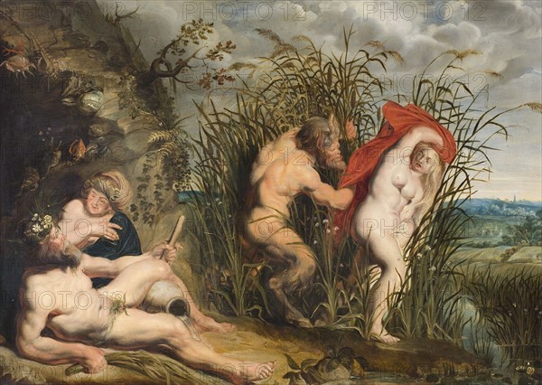 Pan and Syrinx. Creator: Jordaens, Jacob (1593-1678).