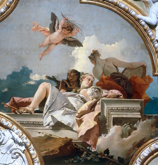 Penance, humility and truth, 1744. Creator: Tiepolo, Giambattista (1696-1770).