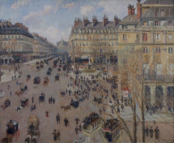 Place du Théâtre Français, 1898. Creator: Pissarro, Camille (1830-1903).