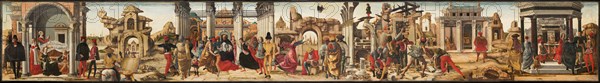 Polittico Griffoni: Scenes from the Life of Saint Vincent Ferrer, ca 1472-1473. Creator: Ercole de' Roberti, (Ercole Ferrarese) (c. 1450-1496).