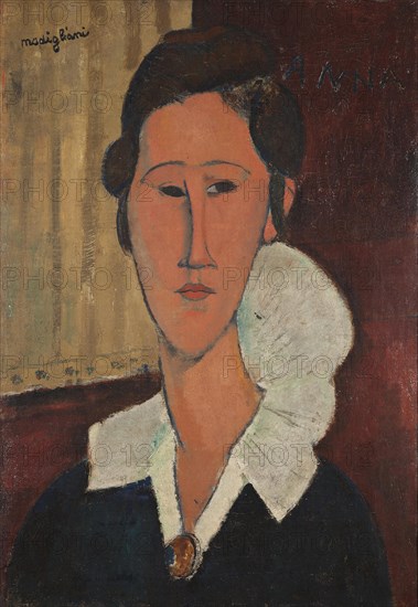 Portrait of Anna Zborowska, 1917. Creator: Modigliani, Amedeo (1884-1920).