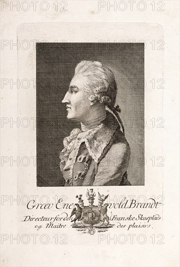 Portrait of Count Enevold Brandt (1738-1772). Creator: Anonymous.