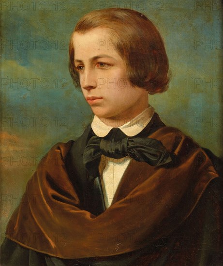 Portrait of Franz Liszt (1811-1886), c. 1830. Creator: Anonymous.