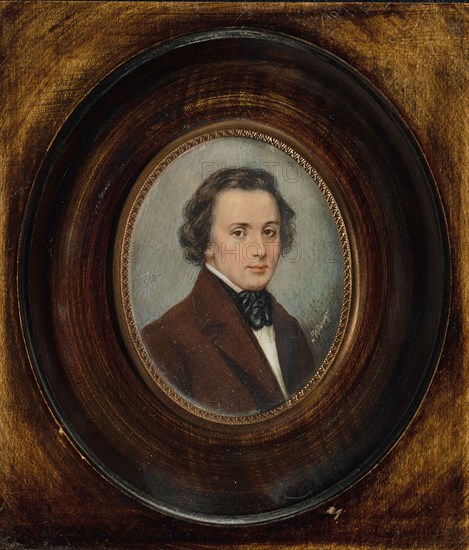 Portrait of Frédéric Chopin (1810-1849). Creator: Anonymous.
