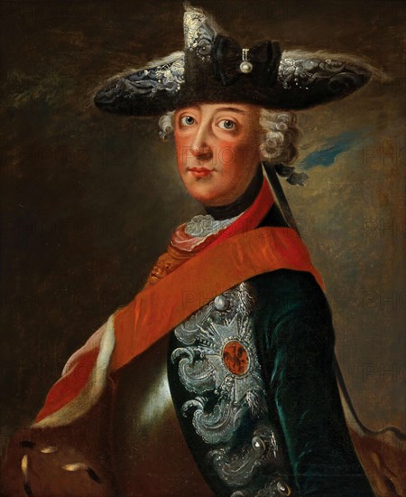 Portrait of Frederick II of Prussia (1712-1786). Creator: Anonymous.