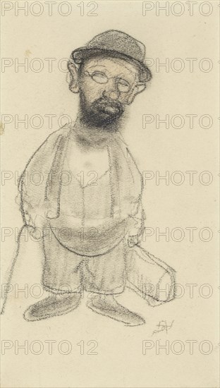 Portrait of Henri de Toulouse-Lautrec. Creator: Rassenfosse, Armand (1862-1934).