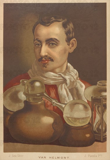 Portrait of Johan Baptista van Helmont (1580-1644), 1879. Creator: Planella y Rodríguez, Juan (1849-1910).