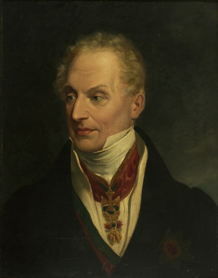 Portrait of Klemens Wenzel, Prince von Metternich (1773-1859), c. 1815. Creator: Anonymous.
