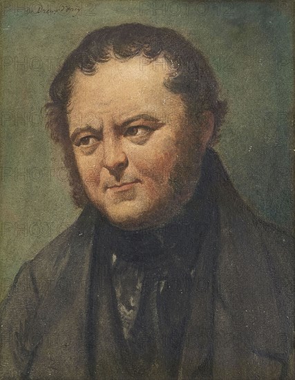 Portrait of Marie-Henri Beyle, dit Stendhal (1783-1842). Creator: Dedreux-Dorcy, Pierre-Joseph (1789-1874).