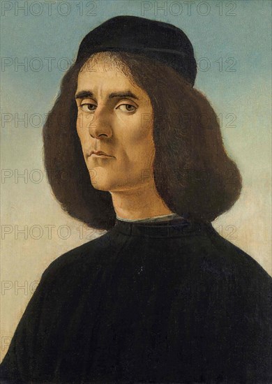 Portrait of Michael Tarchaniota Marullus, c. 1500. Creator: Botticelli, Sandro (1445-1510).