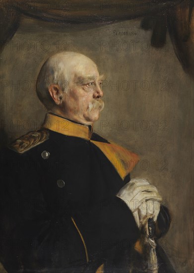 Portrait of Otto von Bismarck (1815-1898), 1894. Creator: Lenbach, Franz, von (1836-1904).