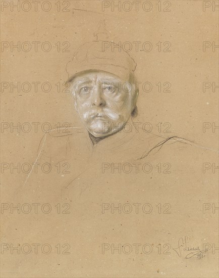 Portrait of Otto von Bismarck (1815-1898), 1894. Creator: Lenbach, Franz, von (1836-1904).