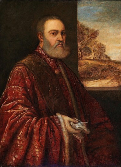 Portrait of Procurator Alessandro Contarini, ca. 1540-1545. Creator: Titian, (School)  .