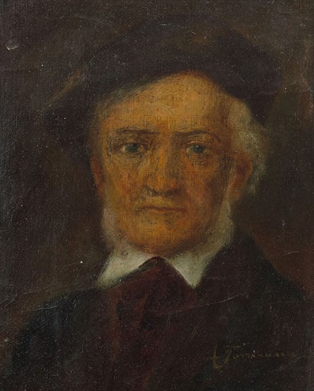 Portrait of Richard Wagner (1813-1883), Second Half of the 19th cen.. Creator: Anonymous.