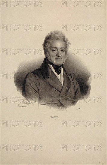 Portrait of the Composer Ferdinando Paer (1771-1839). Creator: Maurin, Nicolas-Eustache (1799-1850).