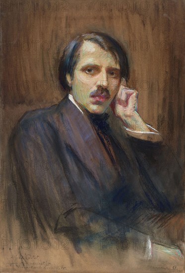 Portrait of the Pianist and Composer Alfred Cortot (1877-1962), 1911. Creator: Cornillier, Pierre-Émile (1862-1948).