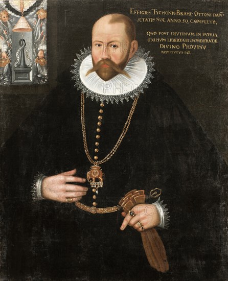 Portrait of Tycho Brahe (1546-1601), 1596. Creator: Anonymous.