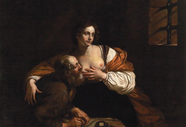 Roman Charity. Creator: Guercino (1591-1666).